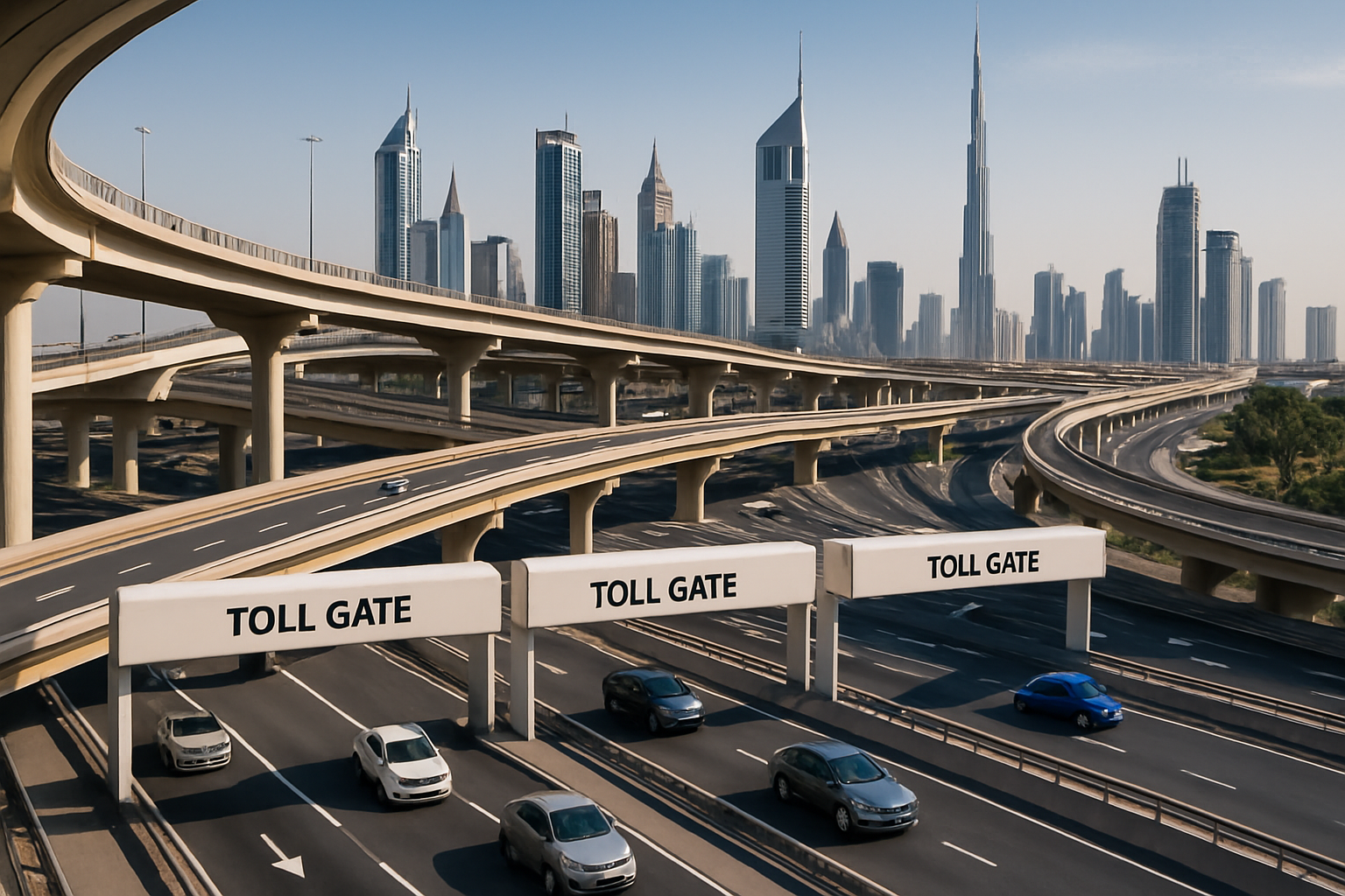 Modern Infrastructure of Dubai Toll Roads